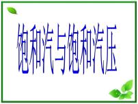 高中物理人教版 (新课标)选修33 饱和汽与饱和汽压课前预习ppt课件