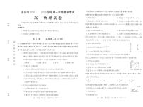 2019-2020学年河南省洛阳市高一上学期期中考试物理试卷 PDF版