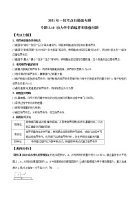 专题3.10 动力学中的临界和极值问题-2021年高考物理一轮复习考点扫描学案