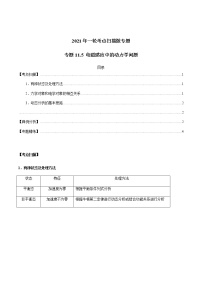 专题11.5 电磁感应中的动力学问题-2021年高考物理一轮复习考点扫描学案