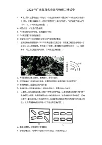 2022年广东省茂名市高考物理二模试卷（含答案解析）