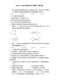 2022年上海市杨浦区高考物理二模试卷（含答案解析）