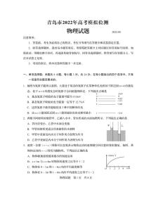 2022青岛高三下学期5月二模考试物理试题PDF版含答案
