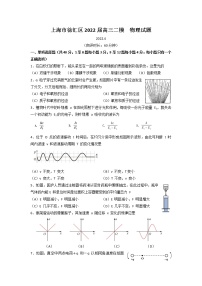 2022届上海市徐汇区高三二模 物理试题 word版