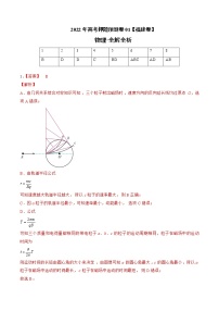 2022年高考物理预测押题卷+答案解析（福建卷一）