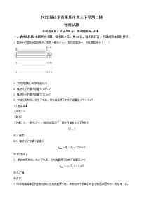 2022届山东省滕州一中高三下学期二模（枣庄市三模）物理试题（解析版）