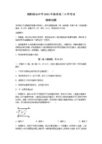 2022绵阳南山中学高二上学期入学考试物理试题含答案