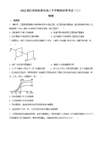 2022届江苏省如皋市高三下学期适应性考试（三）物理 （word版）