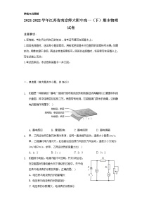 2021-2022学年江苏省南京师大附中高一（下）期末物理试卷（含解析）