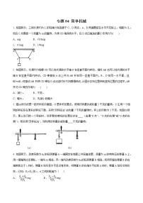 专题04 简单机械-大同杯物理竞赛专题汇编