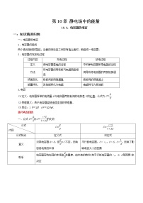 人教版 (2019)必修 第三册第十章 静电场中的能量4 电容器的电容同步测试题