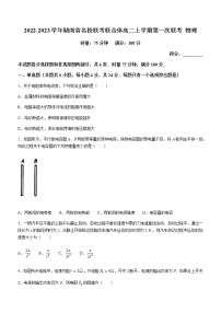 2022-2023学年湖南省名校联考联合体高二上学期第一次联考 物理