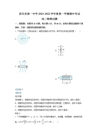 2021-2022学年新疆喀什地区莎车县第一中学高二上学期期中考试  物理试题  （解析版）