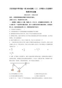 2022-2023学年黑龙江省大庆实验中学高三上学期期中 物理（PDF版）