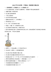 上海市市西中学2022-2023学年高二上学期期中测试物理试题