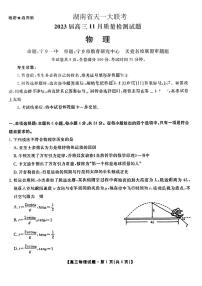 2023届湖南省天一大联考高三上学期11月考试 物理试题 PDF版