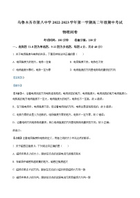 2022-2023学年新疆乌鲁木齐市第八中学高二上学期期中物理试题含解析