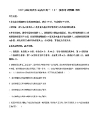 2021-2022学年河南省杞县高中高三（上）模拟考试物理试题含答案