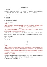 人教版高考物理二轮复习核心考点专项突破力与物体的平衡含答案