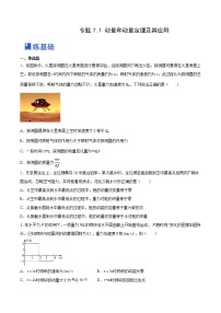 【备战2023高考】物理总复习——7.1《动量和动量定理及其应用》练习(全国通用)