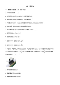 2023天津河西区高一上学期期中考试物理试题含答案