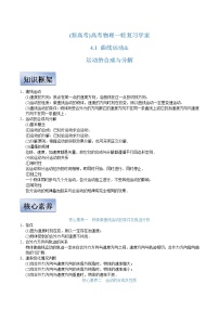 (新高考)高考物理一轮复习学案4.1《曲线运动 运动的合成与分解》(含解析)