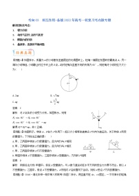 (新高考)高考物理一轮复习考点03《相互作用》 (含解析)