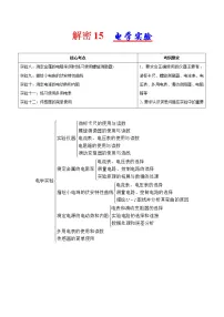 高考物理二轮复习讲义+分层训练专题15 电学实验(解析版)