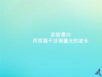 高考物理一轮复习实验课课件20用双缝干涉测量光的波长(含解析)