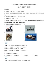 2022-2023学年浙江省台州市山海协作体高二上学期期中检测物理试题  （解析版）