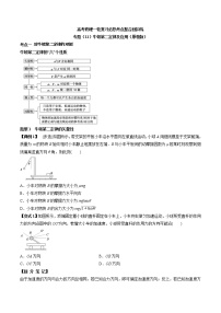 高考物理 一轮复习  考点整合练习专题（11）牛顿第二定律及应用（2份打包，解析版+原卷版，可预览）