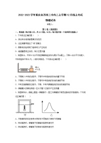 2022-2023学年重庆市万州二中高二上学期12月线上考试 物理 Word版