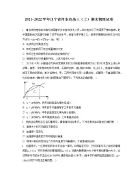 2021_2022学年辽宁省丹东市高三（上）期末物理试卷（含答案解析）