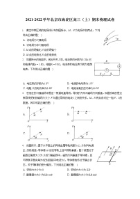 2021-2022学年北京市海淀区高三（上）期末物理试卷（含答案解析）