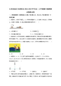 2022-2023学年江苏省宿迁市沭阳县高二上学期期中调研测试物理试题（Word版）