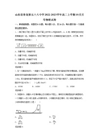 2022-2023学年山东省青岛第五十八中学高二上学期10月月考物理试题（Word版）