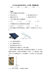 2023届上海市闵行区高三上学期一模物理试题及答案