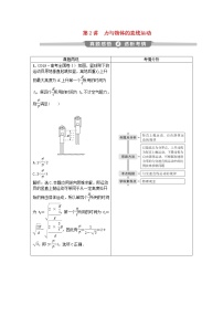 高中物理高考 2020版高考物理大二轮复习专题一第2讲力与物体的直线运动讲义