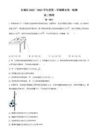 北京市东城区2022-2023学年高三上学期期末考试物理试题+含答案