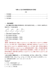 高中物理高考 专题3 2 动力学典型模型的分析【练】解析版