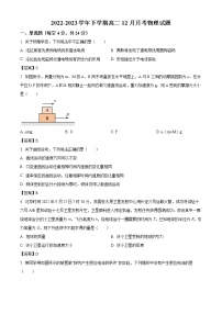 2022-2023学年湖南省常德市安乡县高二上学期12月月考物理试题 （解析版）