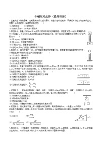 牛顿运动定律期末复习（提升训练）-高一物理期末专题复习（人教版2019必修第一册）