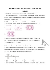 2021-2022学年河南省新蔡县第一高级中学高二上学期11月月考物理试题（Word版）