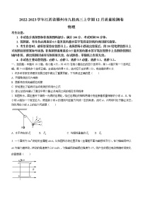 2022-2023学年江西省赣州市南康中学九校高三上学期12月质量检测卷物理试题（解析版）