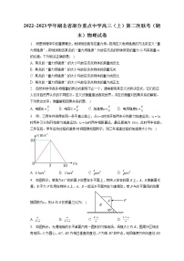 2022_2023学年湖北省部分重点中学高三（上）第二次联考（期末）物理试卷（含答案解析）