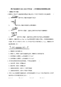 四川省成都市武侯区2022-2023学年高一上学期期末模拟物理试卷(含答案)