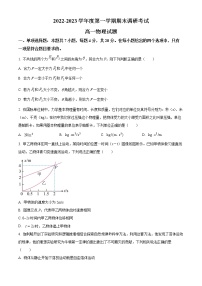 2023保定高一上学期期末考试物理含答案