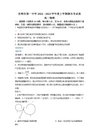 2022-2023学年云南省昆明市第一中学高二上学期期末物理试题（解析版）