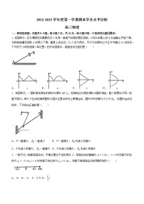 2022-2023学年山东省烟台市高三上学期期末学业水平诊断 物理（word版）