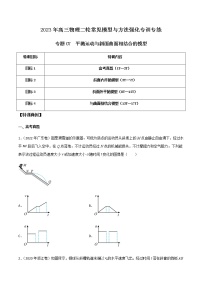 【高考二轮复习】2023年高考物理常见模型与方法专项练习——专题07 平抛运动与斜面曲面相结合的模型